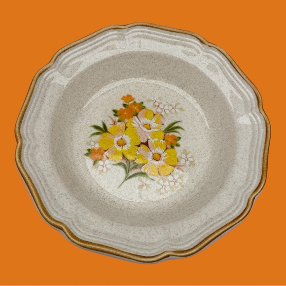 Mikasa Other - Mikasa Garden Club Soft Melody EC 456 Salad Bowl Soup Bowl 1970s 1980s